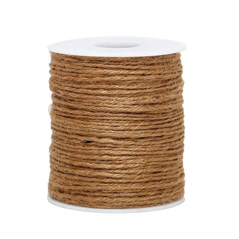 2 mm (5/64")4 Ply Natural Jute Twine/Cord Spool 91.5 m (300 Ft) - Paracord Galaxy