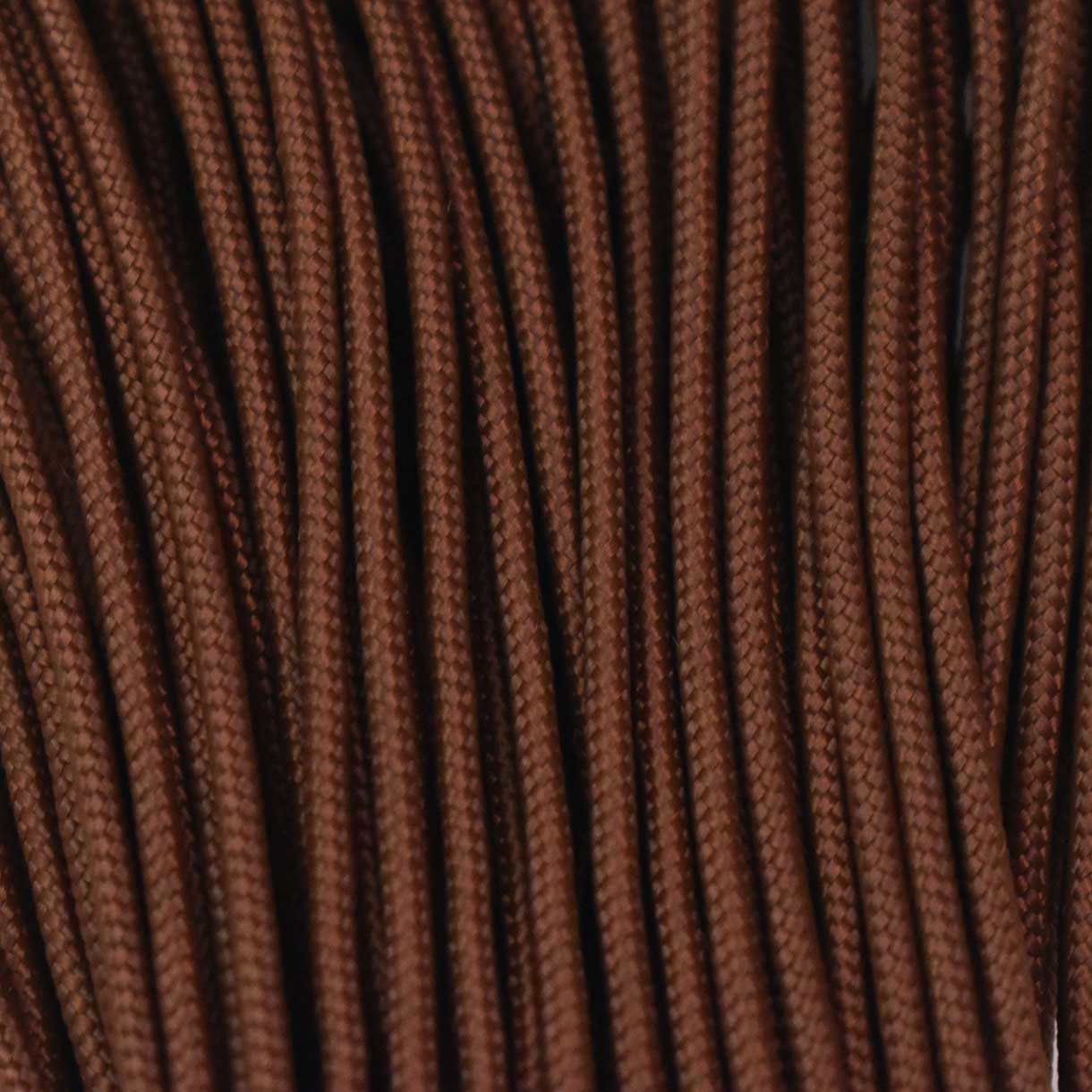 2.4 mm (3/32”) 275 Tactical Paracord Chocolate Made in the USA Nylon/Nylon (100 ft)
