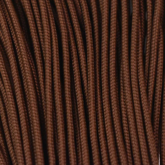 2.4 mm (3/32”) 275 Tactical Paracord Chocolate Made in the USA Nylon/Nylon (100 ft)