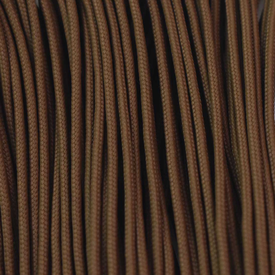 2.4 mm (3/32”) 275 Tactical Paracord Coyote Made in the USA Nylon/Nylon (100 ft)