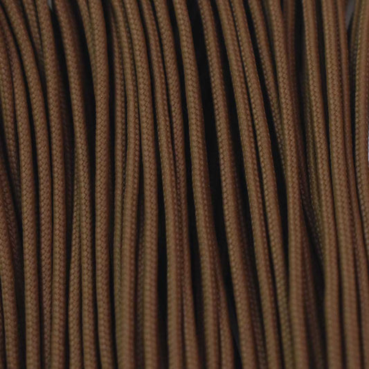 2.4 mm (3/32”) 275 Tactical Paracord Coyote Made in the USA Nylon/Nylon (100 ft)