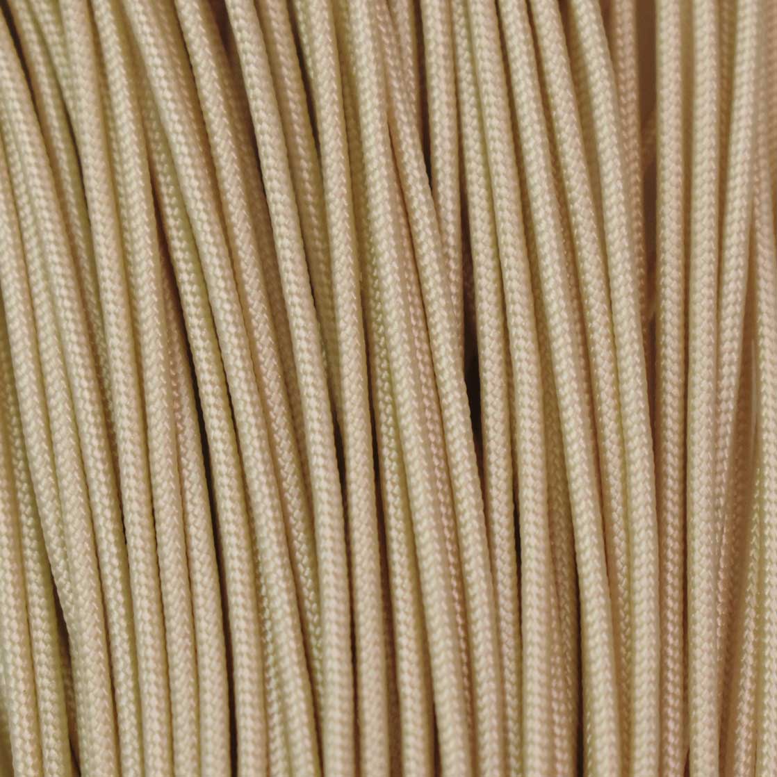 2.4 mm (3/32”) 275 Tactical Paracord Cream Made in the USA Nylon/Nylon (100 ft)