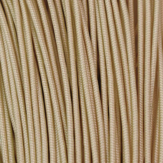 2.4 mm (3/32”) 275 Tactical Paracord Cream Made in the USA Nylon/Nylon (100 ft)