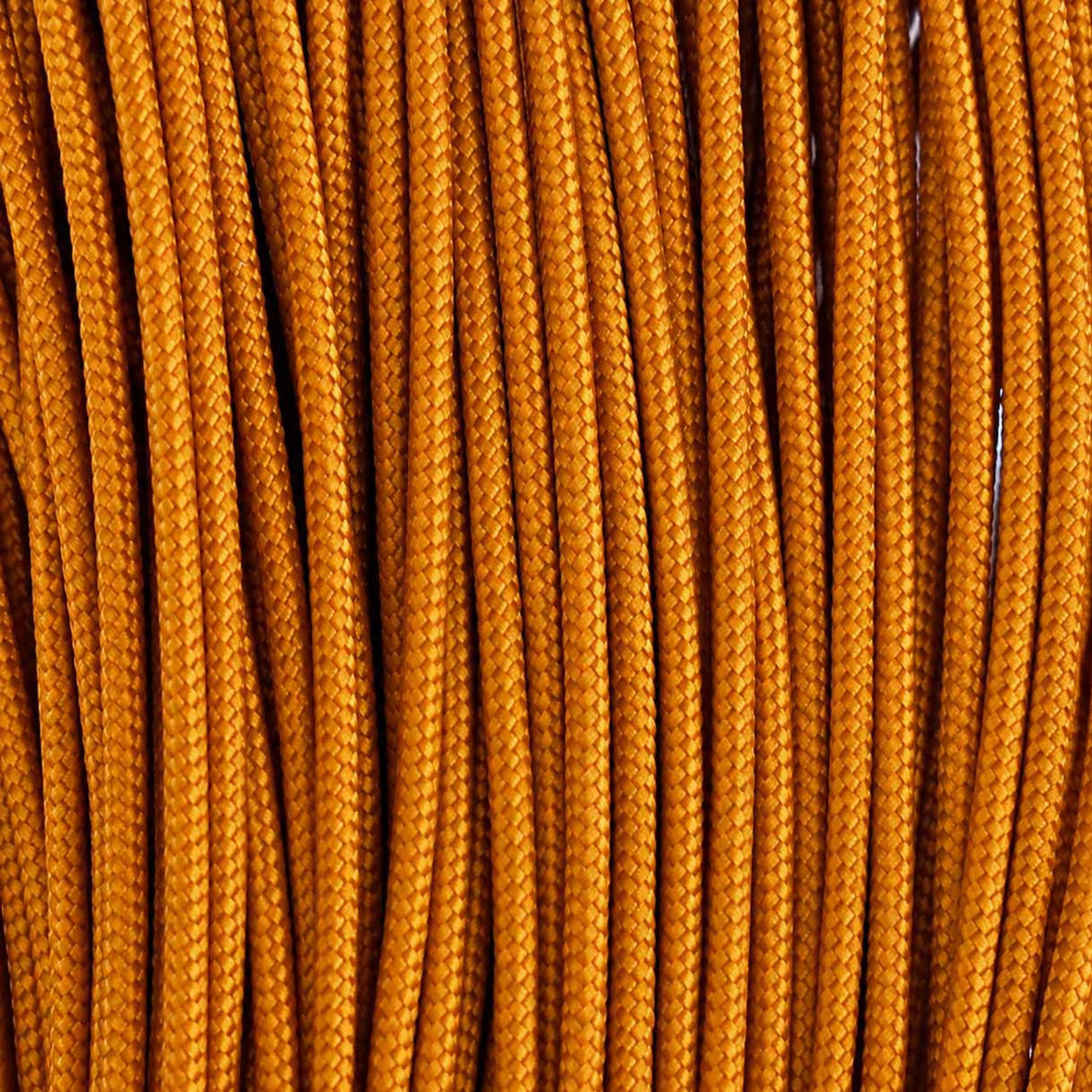 2.4 mm (3/32”) 275 Tactical Paracord Goldenrod Made in the USA Nylon/Nylon (100 ft) El Wood Braiding Co