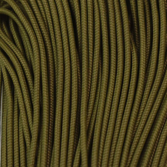 2.4 mm (3/32”) 275 Tactical Paracord Moss Made in the USA Nylon/Nylon (100 ft)