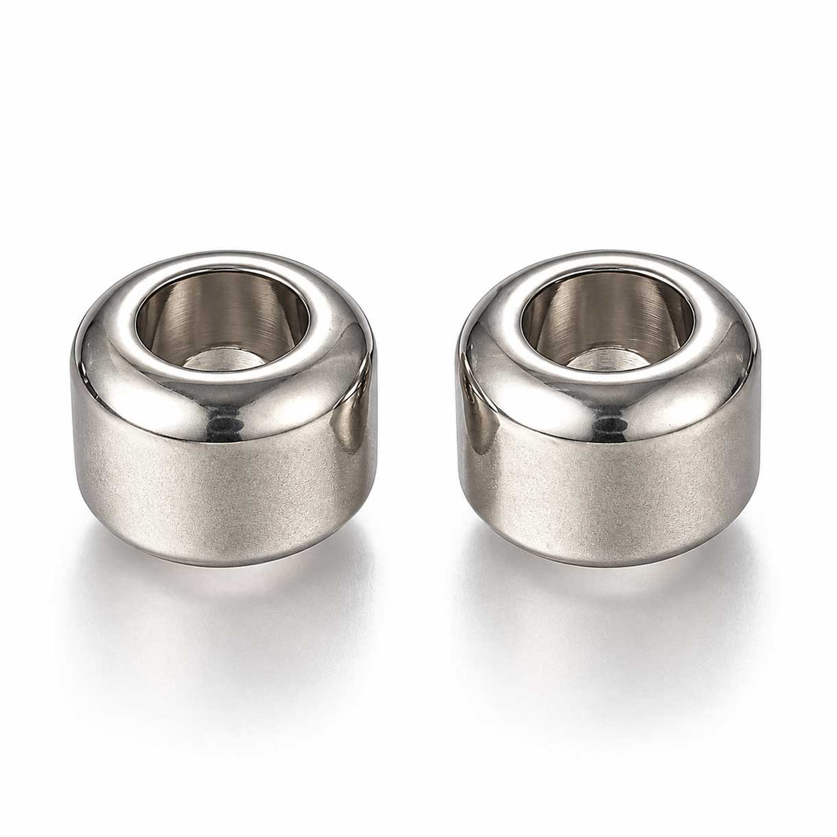 201 Stainless Steel Barrel Bead/Charm
