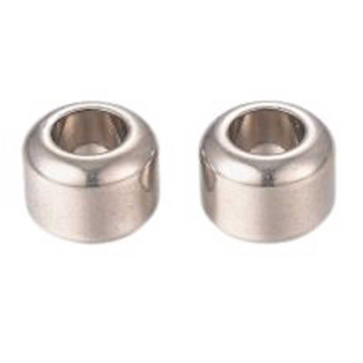 201 Stainless Steel Barrel Bead/Charm (10 pack)