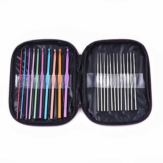 22 Pcs Crochet Hook/Needles with Bag (1 Set)
