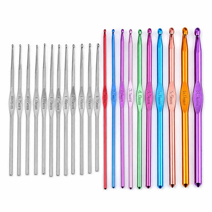 22 Pcs Crochet Hook/Needles with Bag (1 Set) 280-