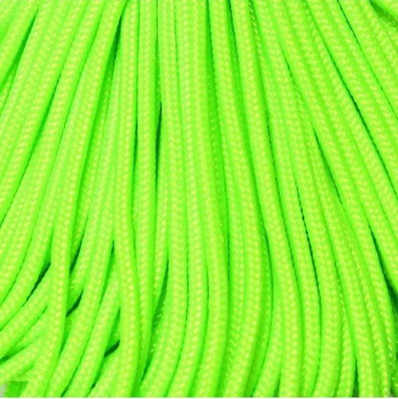 275 Paracord Neon Green Made in the USA (100 FT.) 100Feet 167- poly/nylon paracord