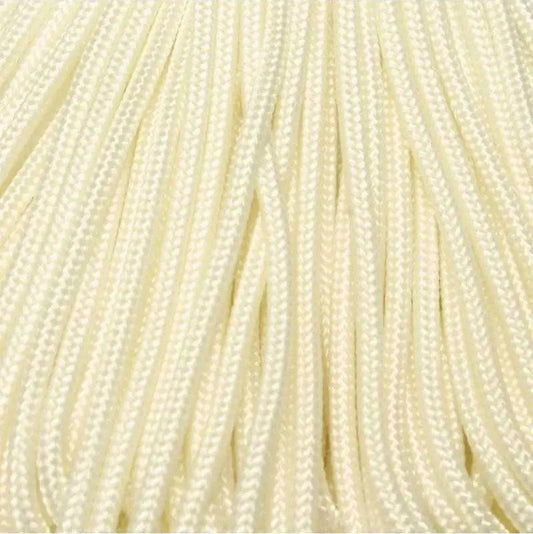 275 Paracord White Made in the USA (100 FT.)  167- poly/nylon paracord