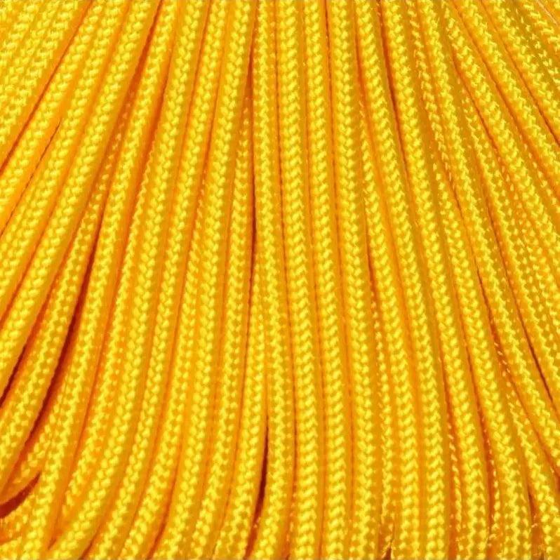 275 Paracord Yellow Golden Made in the USA (100 FT.)  167- poly/nylon paracord