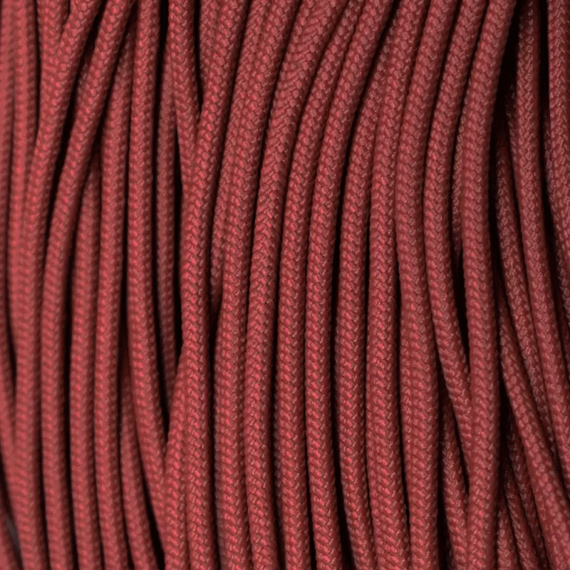 275 Paracord Crimson Red Made in the USA Nylon/Nylon (100 FT.) - Paracord Galaxy