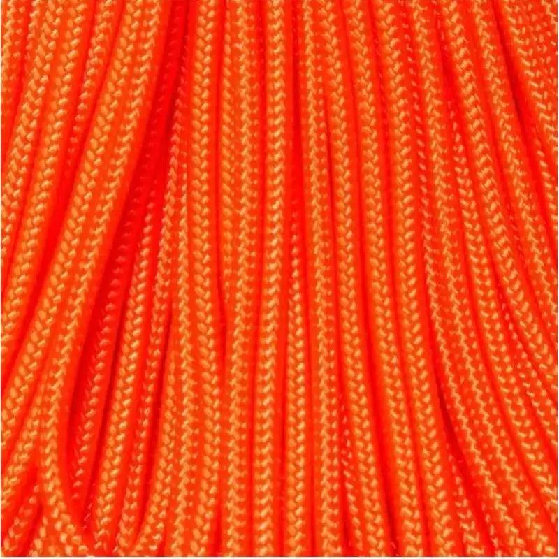 275 Paracord Neon Orange Made in the USA Polyester/Nylon - Paracord Galaxy