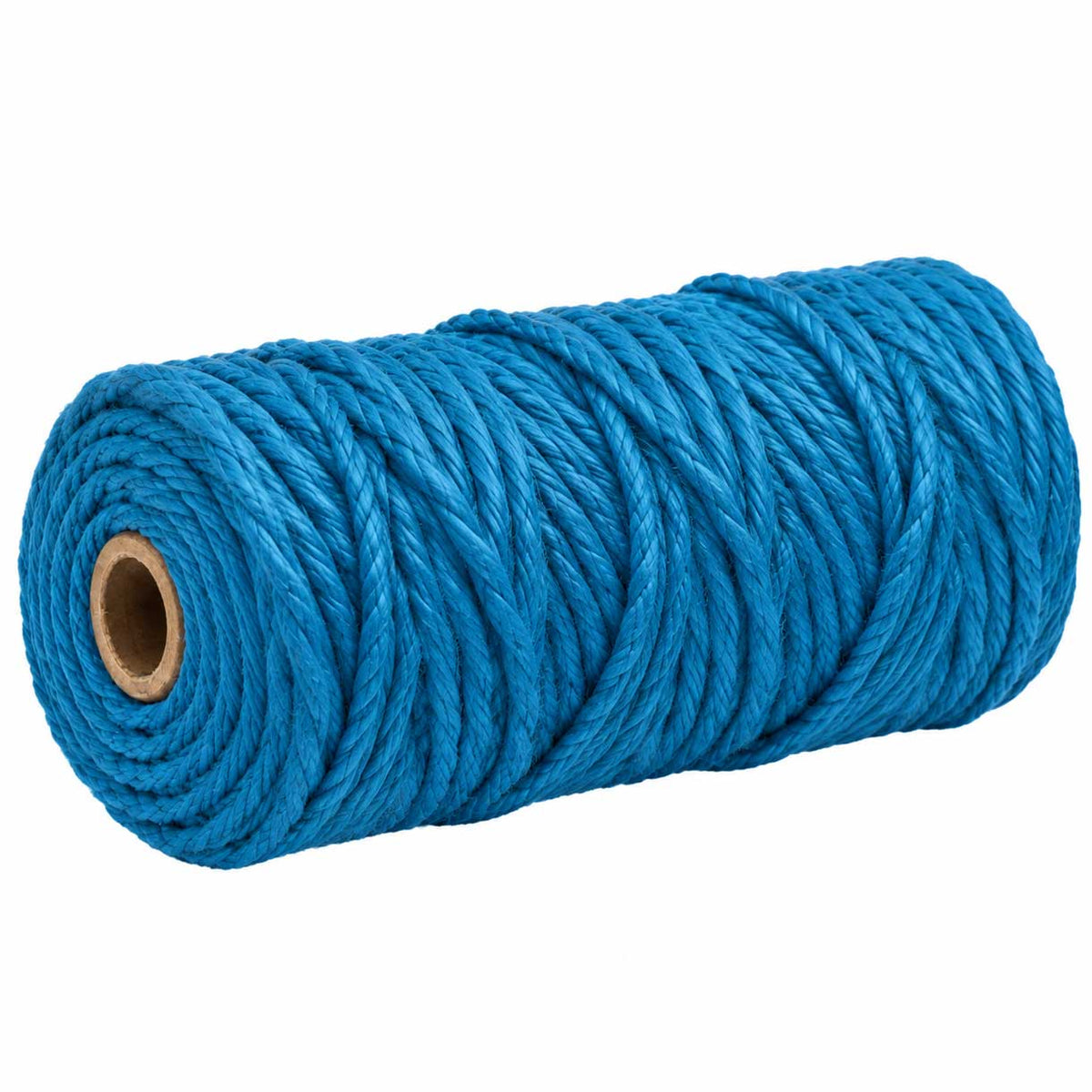 2 Pcs. 3 mm (3/32") Blue Twisted Cotton Macrame Rope 100 m (109 yd) Per Spool 280-