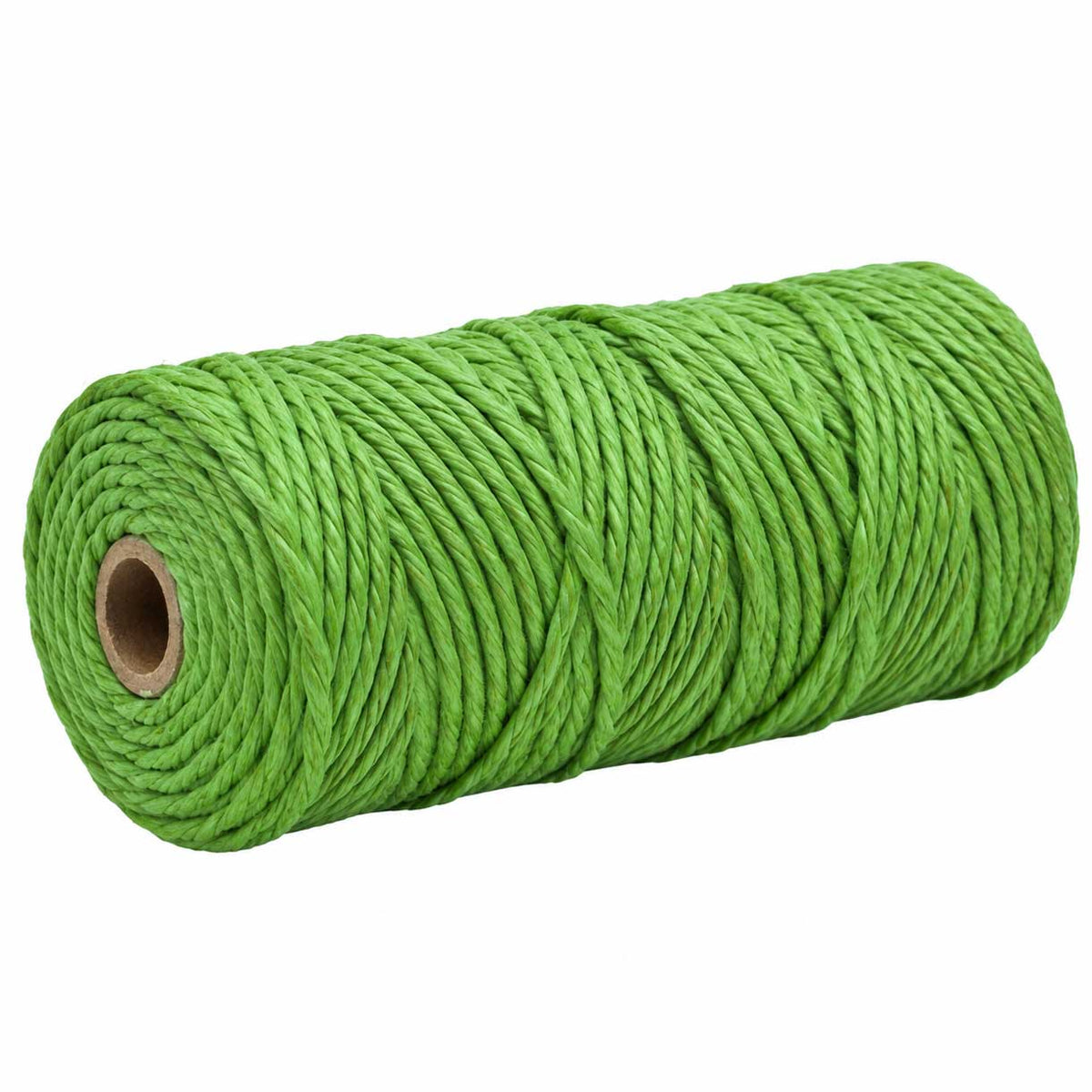 2 Pcs. 3 mm (3/32") Light Green Twisted Cotton Macrame Rope 100 m (109 yd) Per Spool 280-