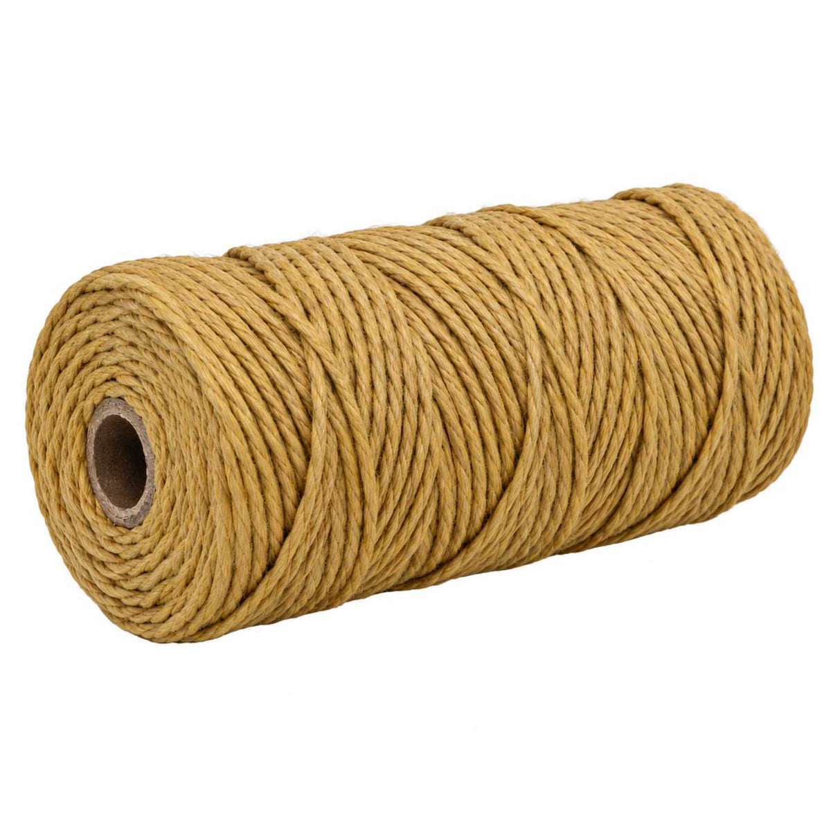 2 Pcs. 3 mm ((3/32") Tan Twisted Cotton Macrame Rope 100 m (109 yd) Per Spool 280-