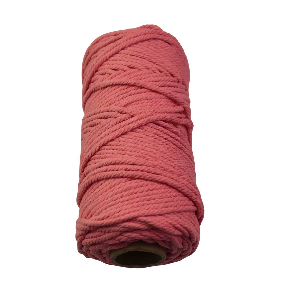 2 Pcs. 4 mm (5/32") Crimson/Pink Twisted Cotton Macrame Rope 100 m (109 yd) Per Spool.