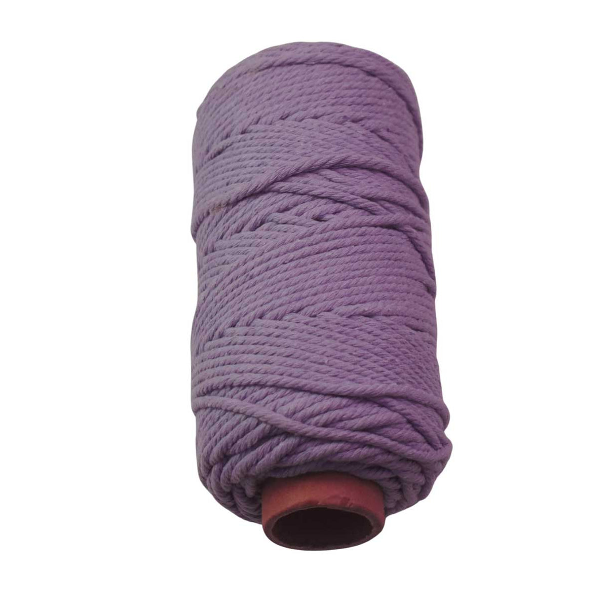 2 Pcs. 4 mm (5/32") Lilac Twisted Cotton Macrame Rope 100 m (109 yd) Per Spool.