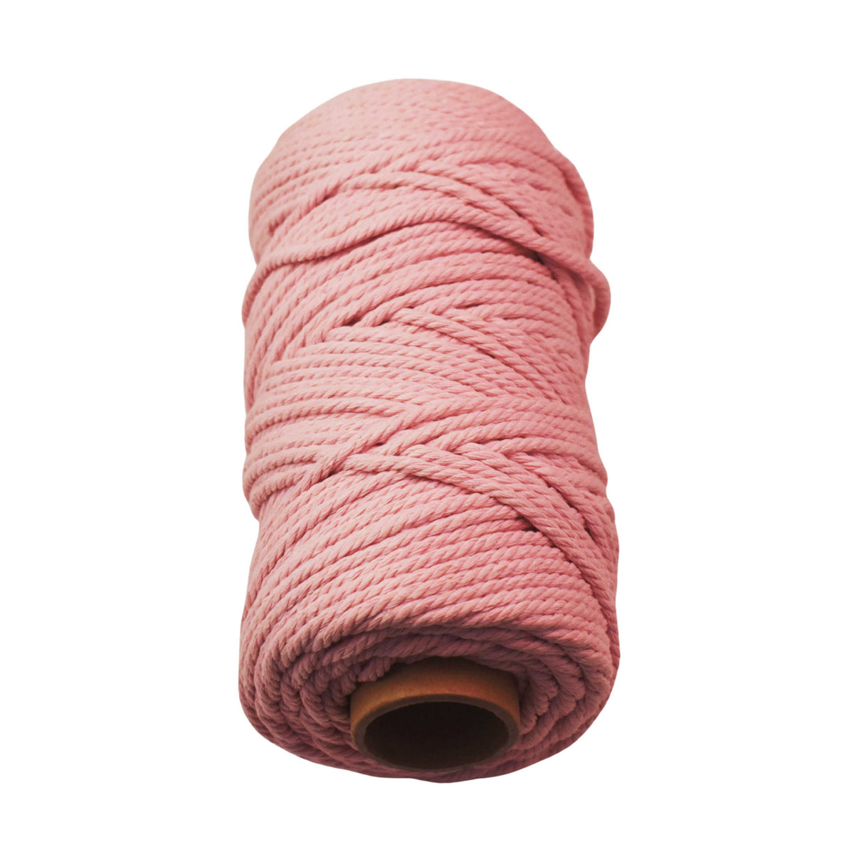 2 Pcs. 4 mm (5/32") Plum/Pink Twisted Cotton Macrame Rope 100 m (109 yd) Per Spool.