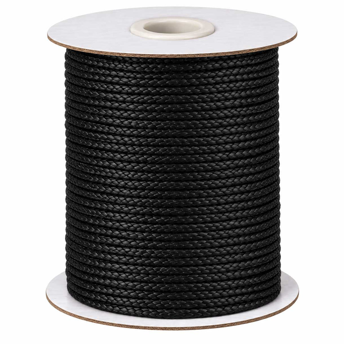 2 mm Black Round Waxed Polyester Cord/Thread 90 yd (82 m) 280-