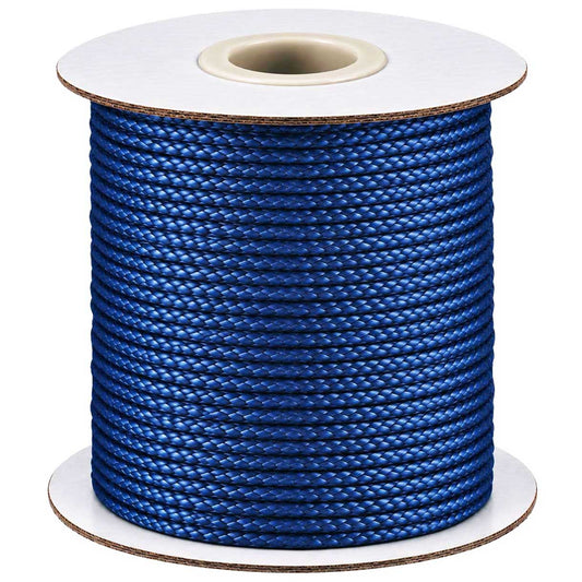 2 mm Blue Round Waxed Polyester Cord/Thread 90 yd (82 m) 280-
