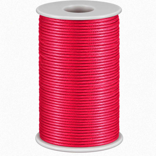 2 mm Deep Pink Polyester Rattail Satin Cord/Thread 100 yd (91.5 m) 280-