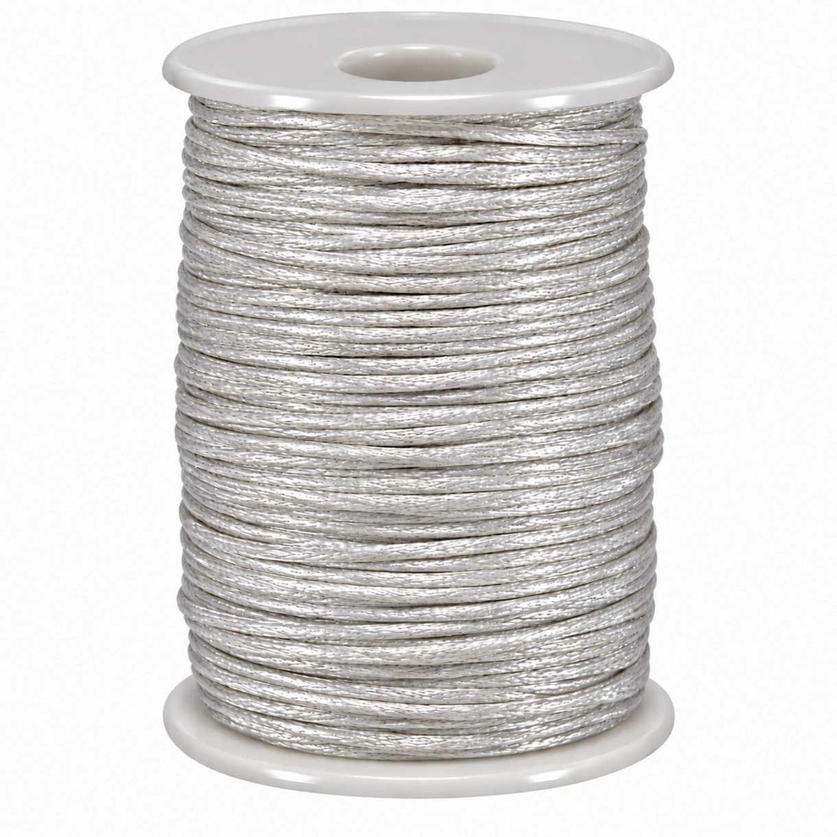 2 mm Gainsboro Polyester Rattail Satin Cord/Thread 100 yd (91.5 m) 280-