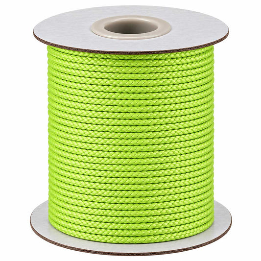 2 mm Green Yellow Neon Green Round Waxed Polyester Cord/Thread 90 yd (82 m) 280-