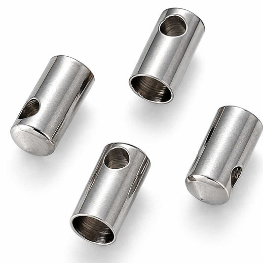 2 mm IP 304 Stainless Steel Glue In Cord Ends (20 Pack) 280-