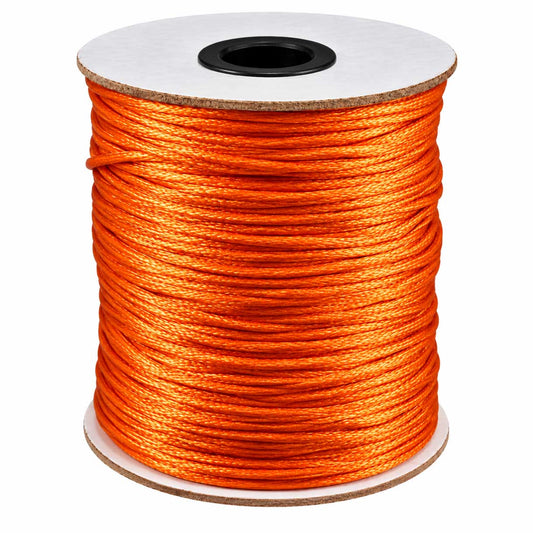 2 mm Orange Nylon Rattail Satin Cord/Thread 100 yd (91.5 m) 280-