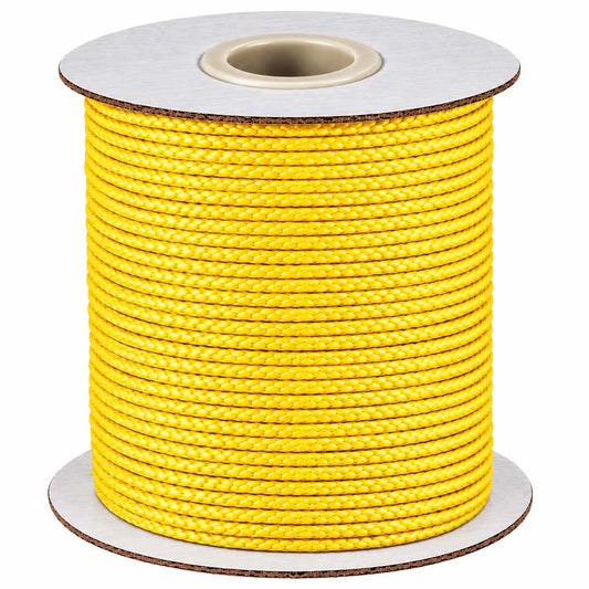 2 mm Yellow Round Waxed Polyester Cord/Thread 90 yd (82 m) 280-