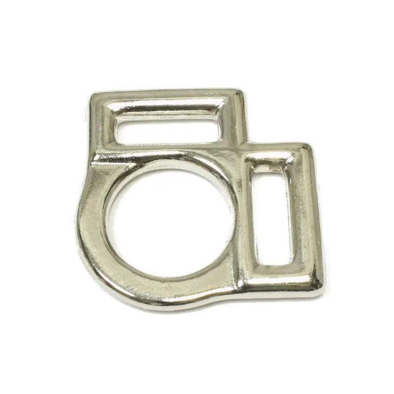 3/4 inch 2 sided Nickle Plated Zinc Halter Square  paracordwholesale