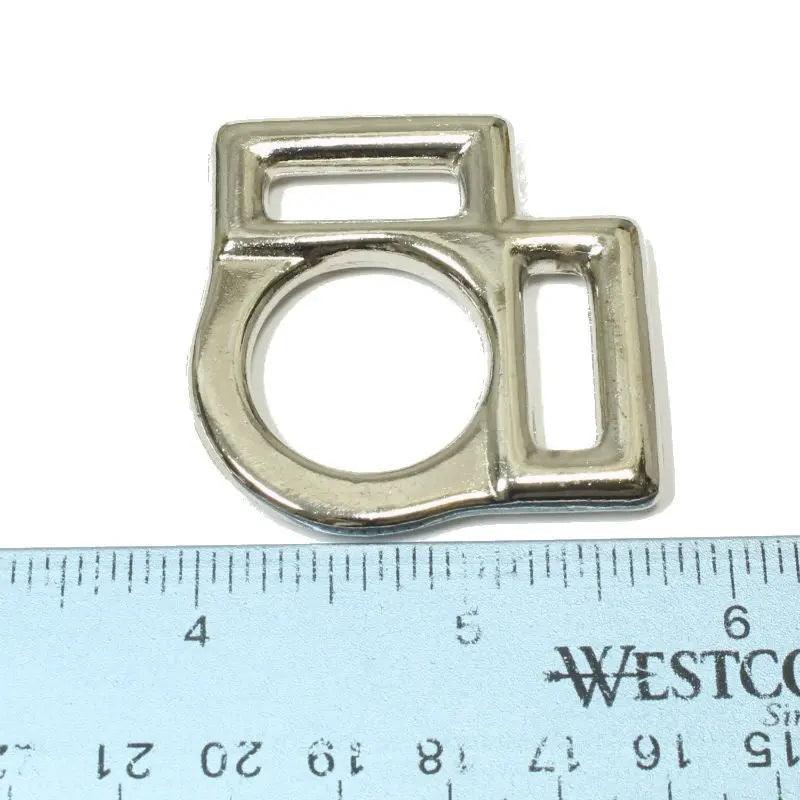 3/4 inch 2 sided Nickle Plated Zinc Halter Square  paracordwholesale