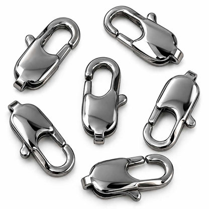 304 Stainless Steel Lobster Claw Clasps 11x5x3 mm Hole: 1x1 mm (5 Pack) 280-