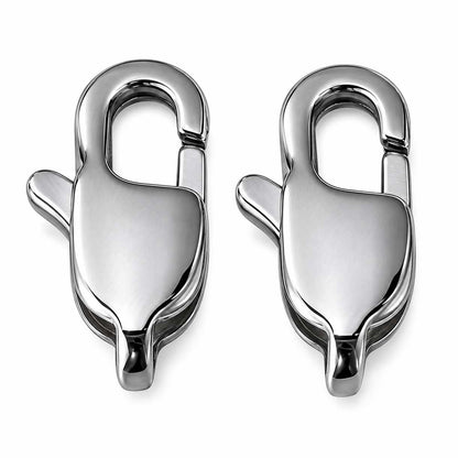 304 Stainless Steel Lobster Claw Clasps 13x6.5x3.5 mm Hole: 2 mm (5 Pack) 280-