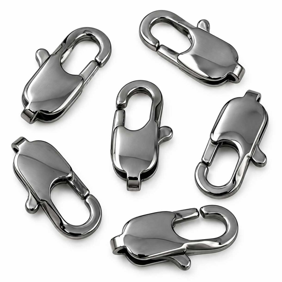 304 Stainless Steel Lobster Claw Clasps 18x9x4 mm Hole: 2x4 mm (5 Pack) 280-