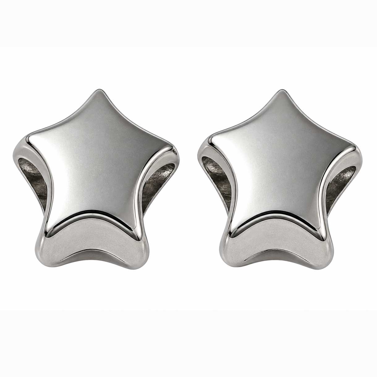 304 Stainless Steel Star Bead/Charm