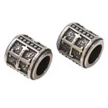 316 Surgical SS Cross Bead/Charm (2 Pack)