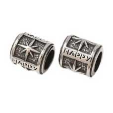 316 Surgical SS Happy Star Bead/Charm (2 Pack)