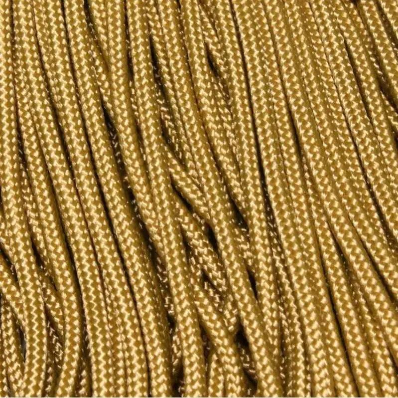 325-3 Paracord Gold Made in the USA (100 FT.)  163- nylon/nylon paracord
