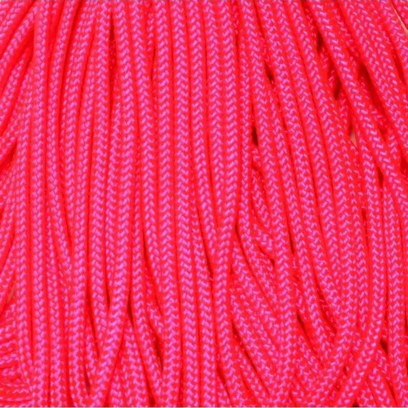 325-3 Paracord Neon Pink Made in the USA (100 FT.)  163- nylon/nylon paracord