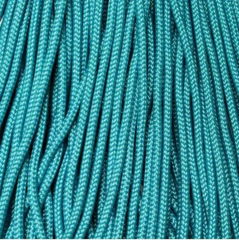 325-3 Paracord Neon Turquoise Made in the USA (100 FT.)  163- nylon/nylon paracord