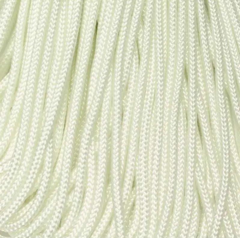 325-3 Paracord White Made in the USA (100 FT.)  163- nylon/nylon paracord