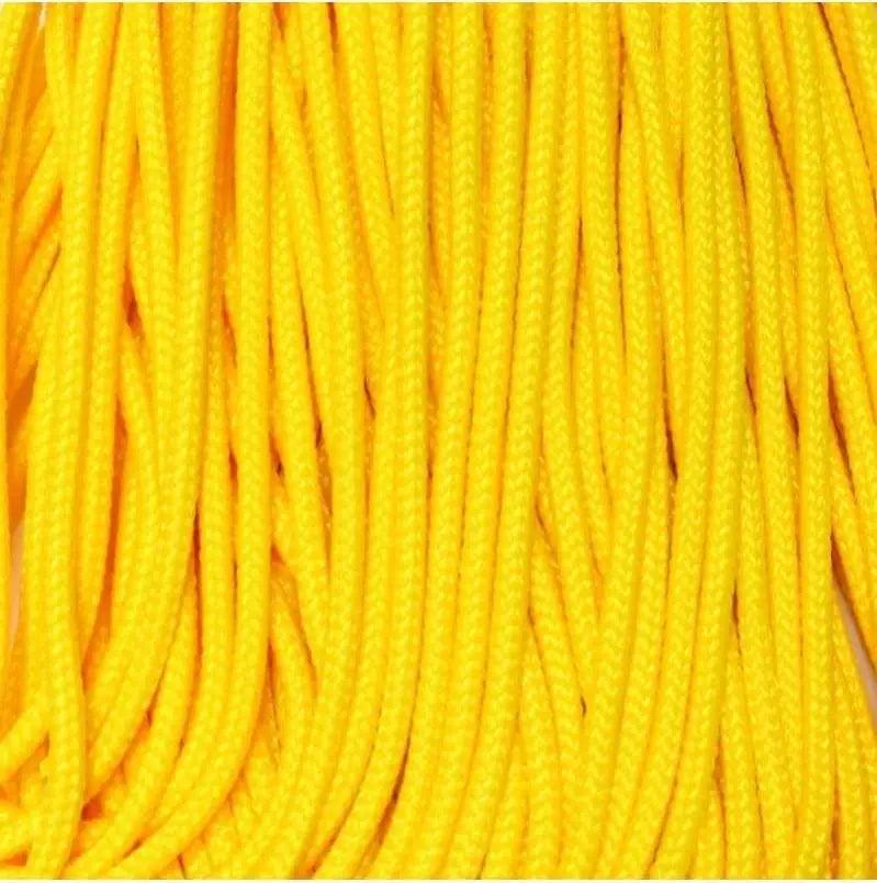 325-3 Paracord Canary Yellow Made in the USA Nylon/Nylon (100 FT.) - Paracord Galaxy