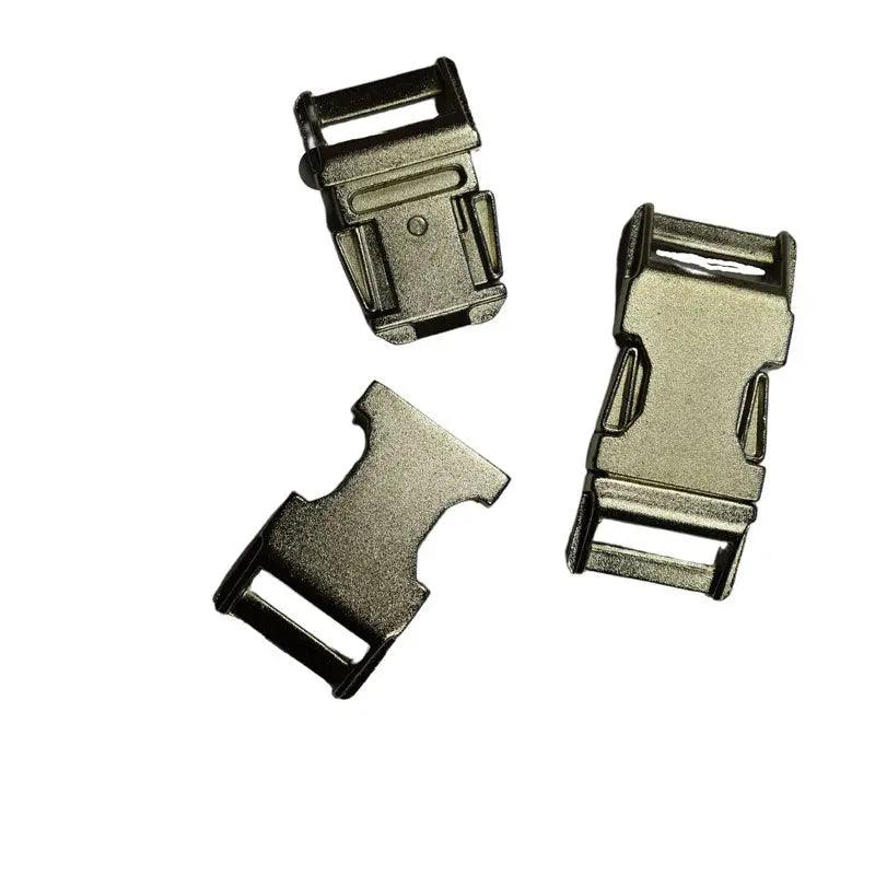 3/4 Inch Shot Blast Nickel Plated Zinc Side Release Buckle (1 Pack) - Paracord Galaxy