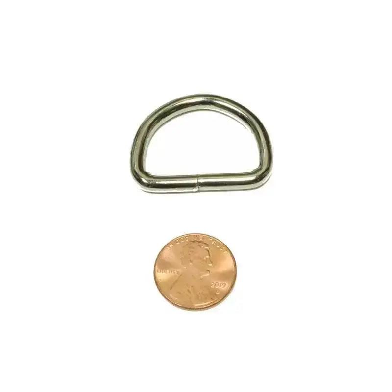 3/4 Inch Welded Steel D Ring (10 Pack) - Paracord Galaxy