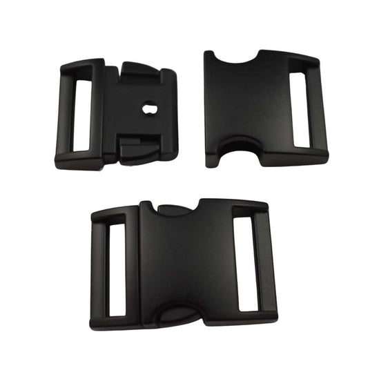 3/4" Black Matte/Flat Finish Metal Side Release Buckle (1 Pack) Libby