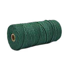 3 mm (3/32") Dark Green Twisted Cotton Macrame Rope 100 m (109 yd) 280-