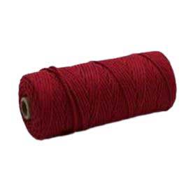 3 mm ((3/32") Dark Red Twisted Cotton Macrame Rope 100 m (109 yd) 280-
